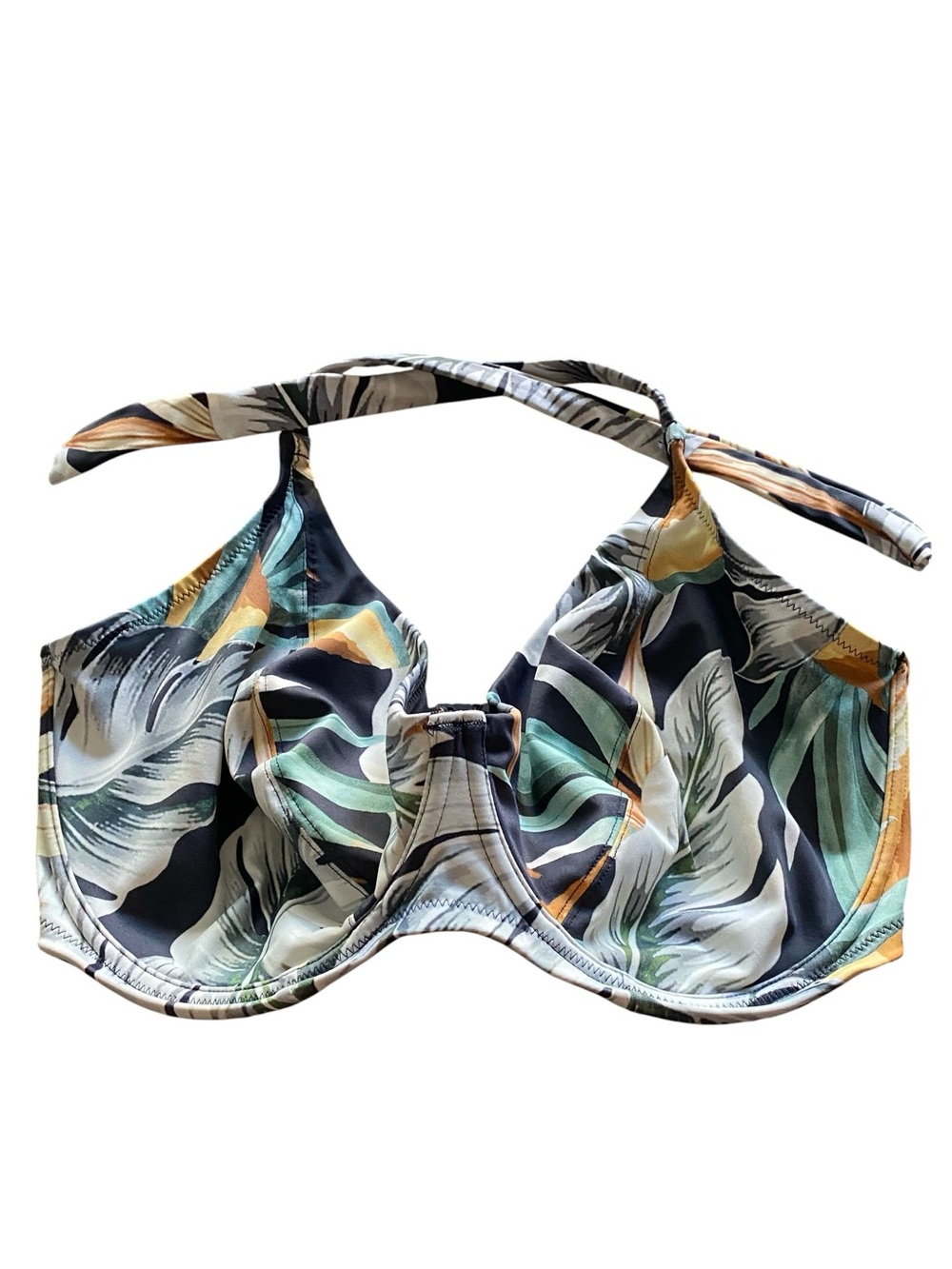 Fantasie Women's Bamboo Grove Tropical Accent Underwire Halter Bikini Top